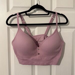 Lucky Brand pink Ribbed Bralette
